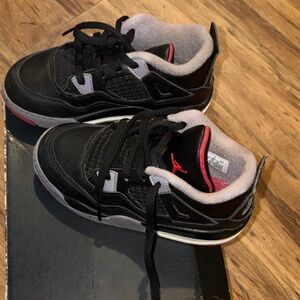 Kids Black and Red Sneakers